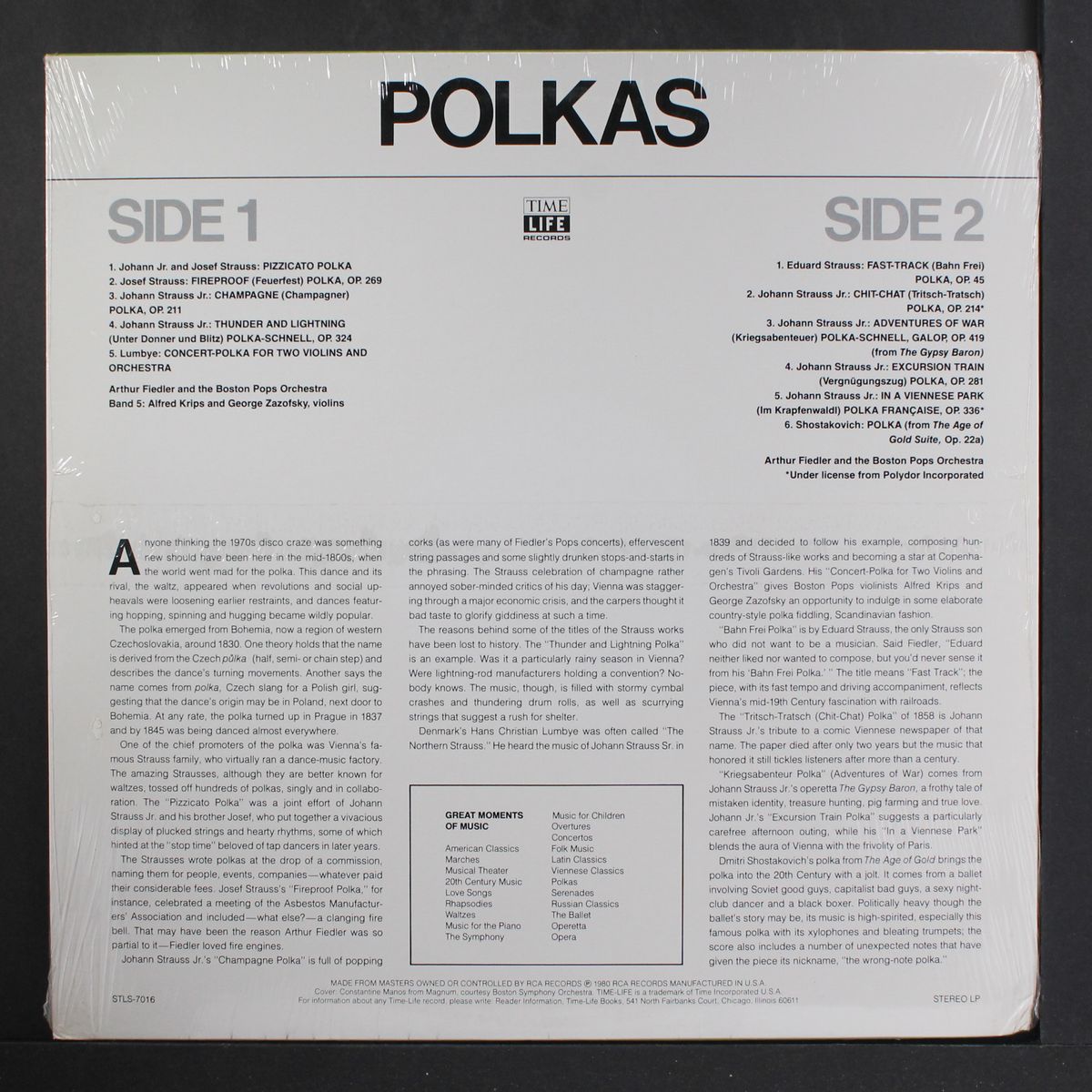 great moments of music, vol. 16: polkas by ARTHUR FIEDLER & BOSTON POPS