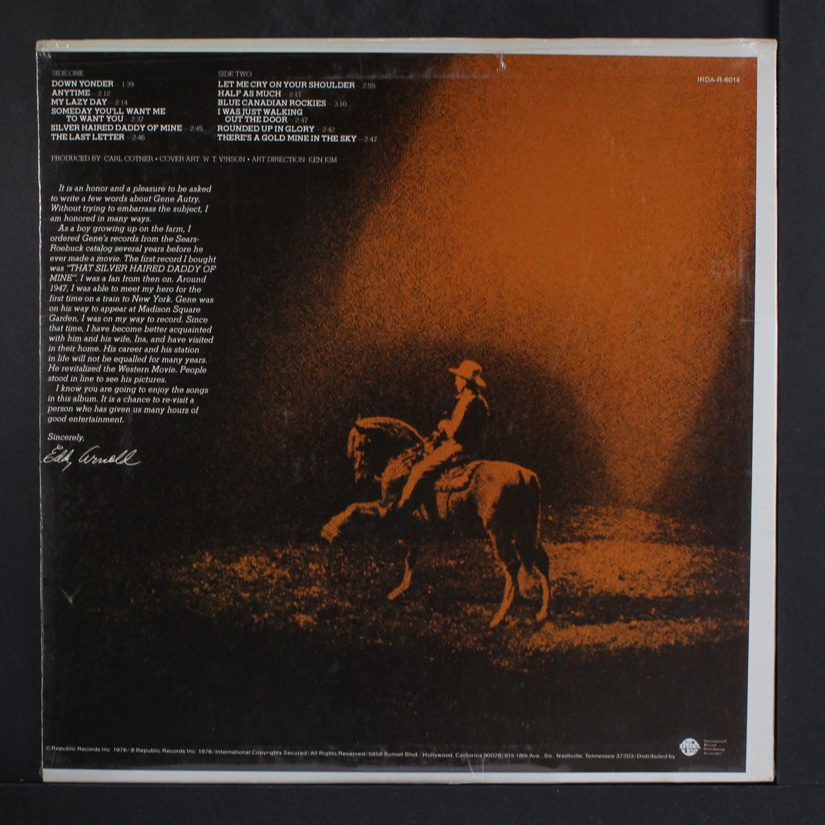 live from madison square garden by GENE AUTRY