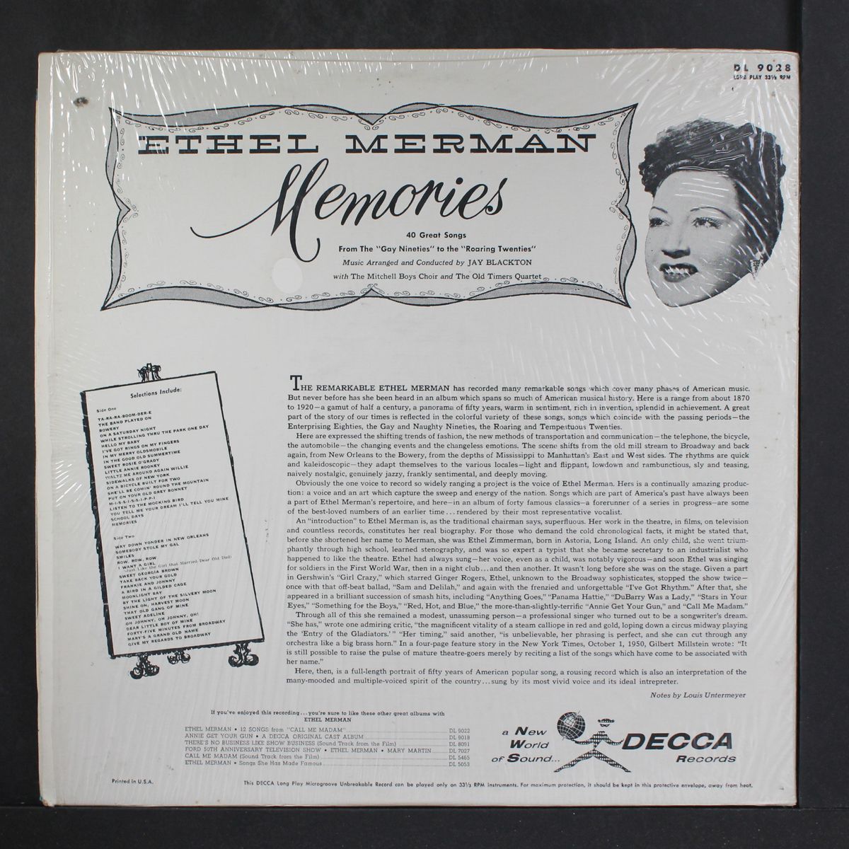 memories by ETHEL MERMAN