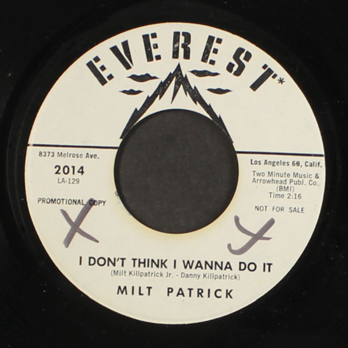 i don't think i wanna do it by MILT PATRICK