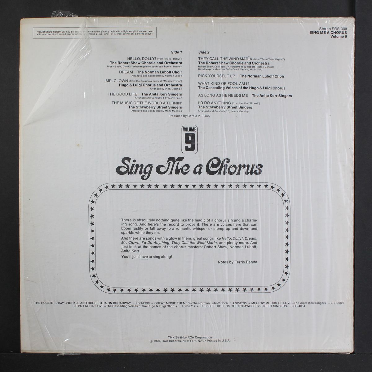 sing me a chorus, vol. 9 by VARIOUS