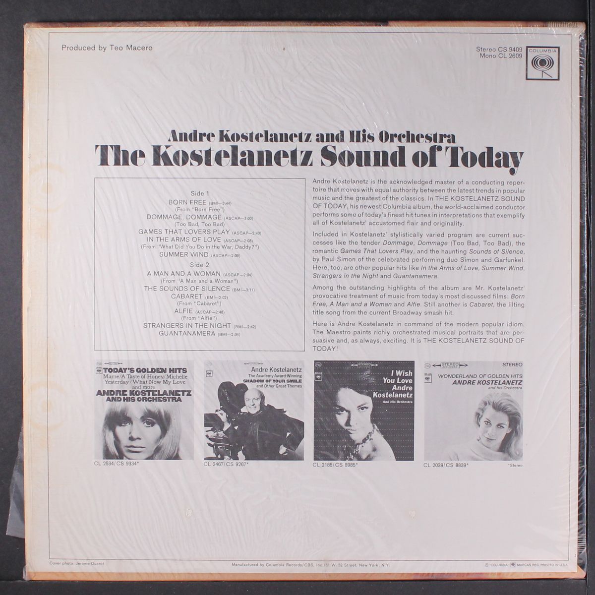 kostelanetz sound of today by ANDRE KOSTELANETZ