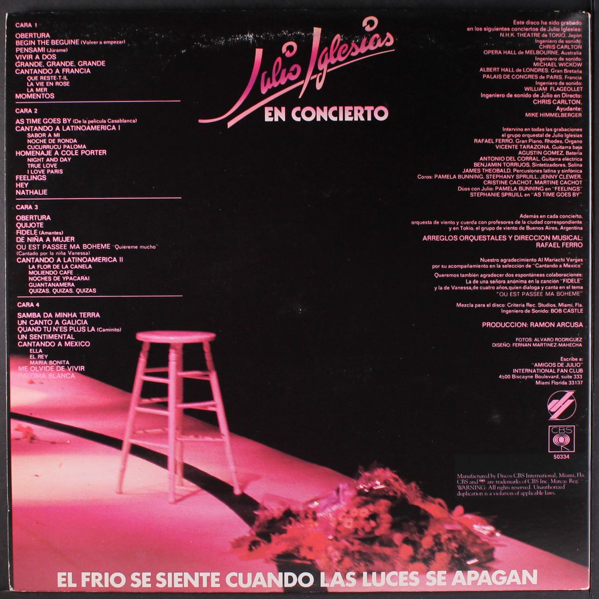 en concierto by JULIO IGLESIAS