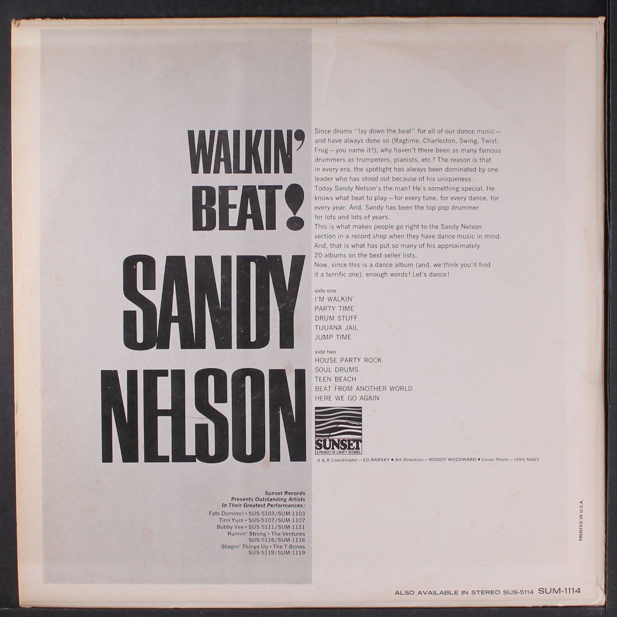 walkin' beat! by SANDY NELSON