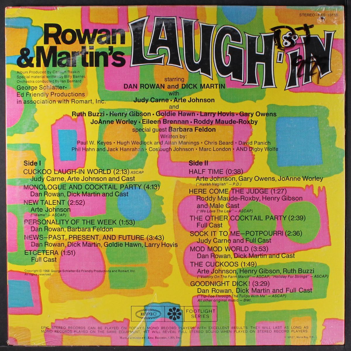 rowan & martin's laugh-in by ORIGINAL TV CAST