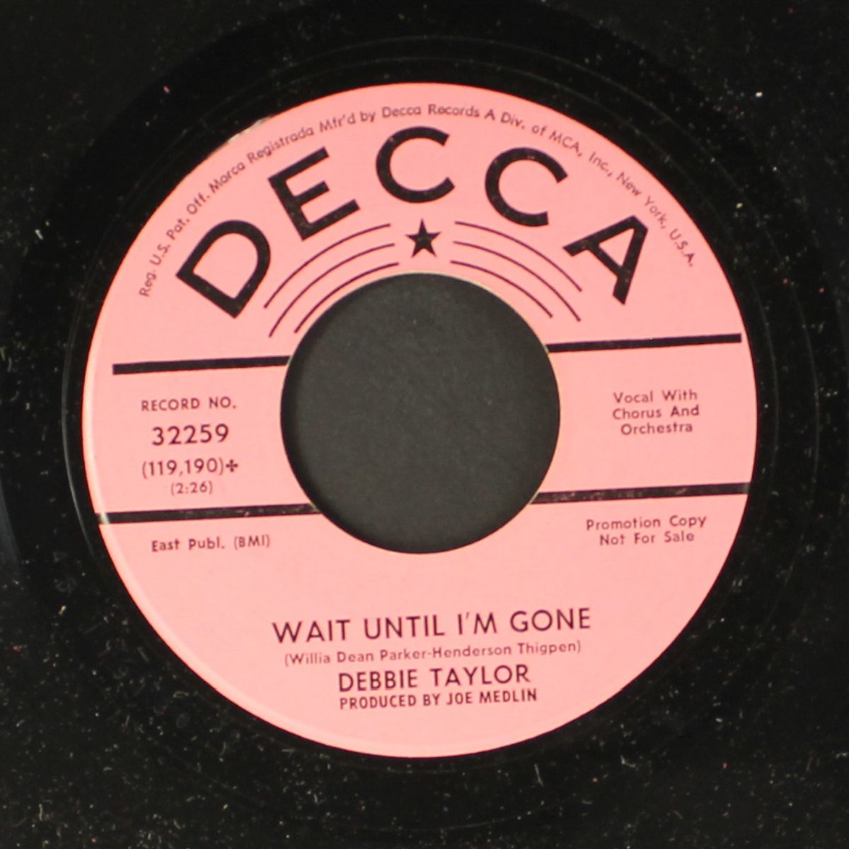 check yourself / wait until i'm gone by DEBBIE TAYLOR