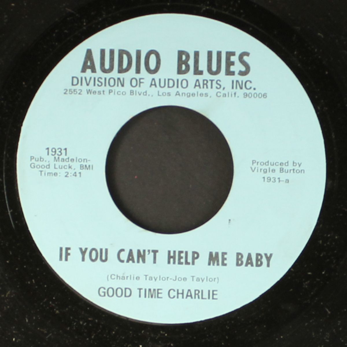 if you can't help me baby / stagger lee by GOOD TIME CHARLIE