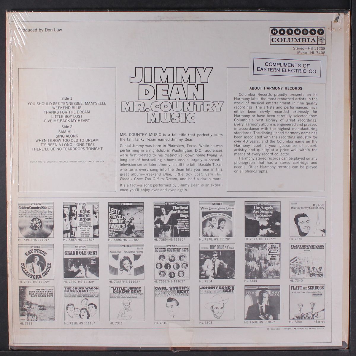 mr. country music by JIMMY DEAN
