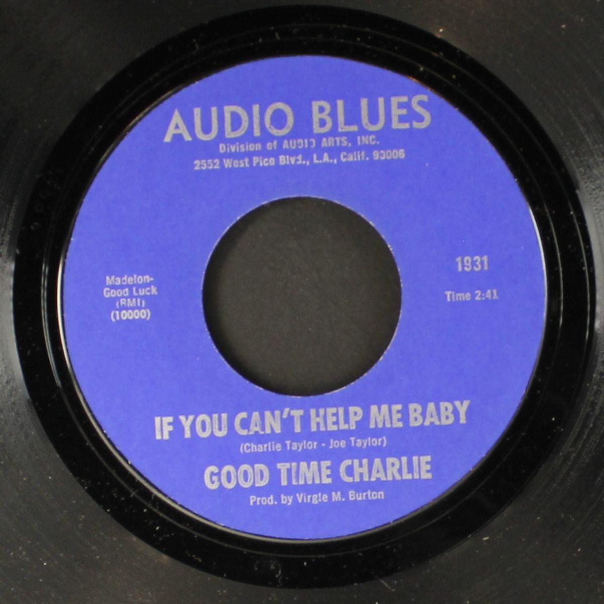 if you can't help me baby / stagger lee by GOOD TIME CHARLIE