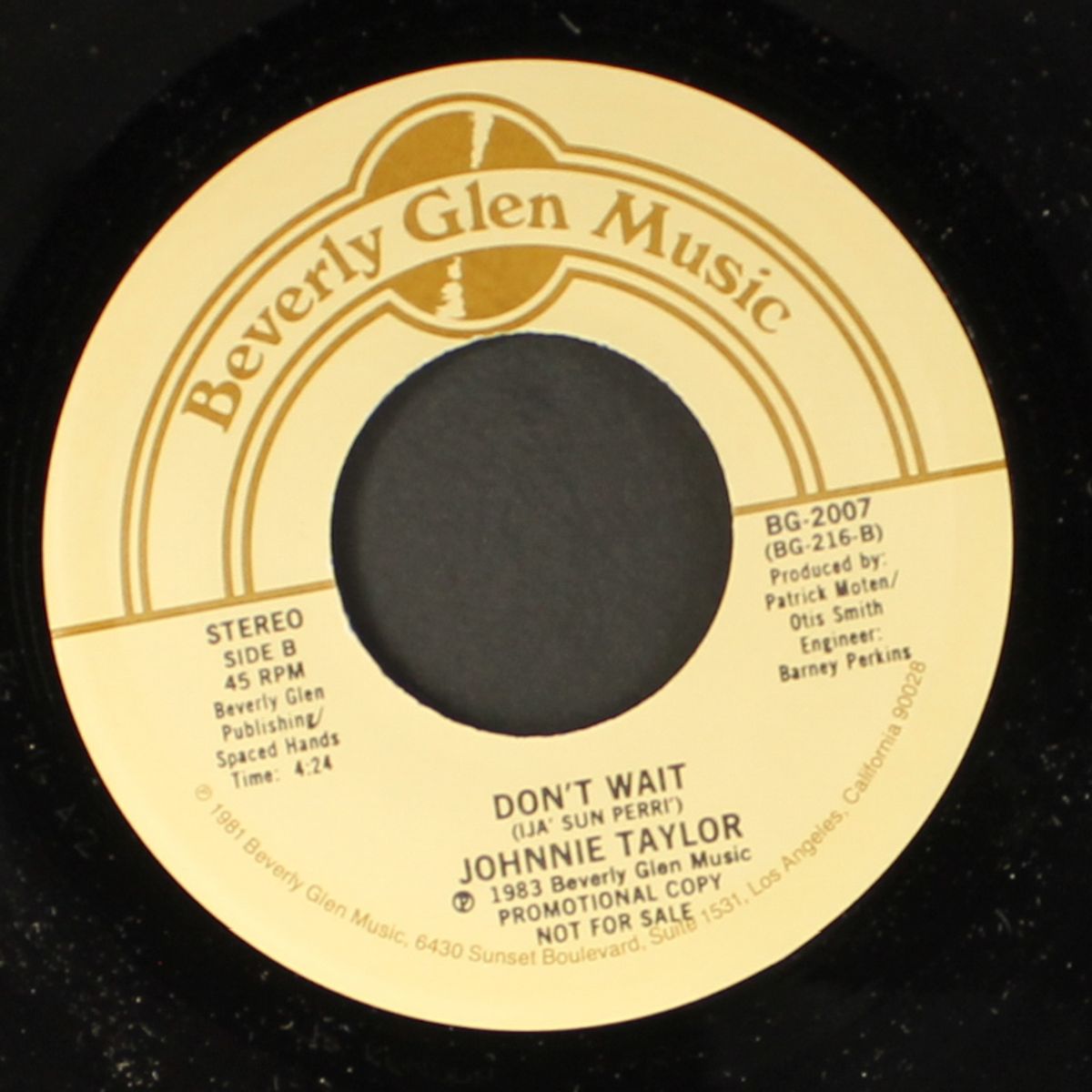 don't wait / just ain't good enough by JOHNNIE TAYLOR