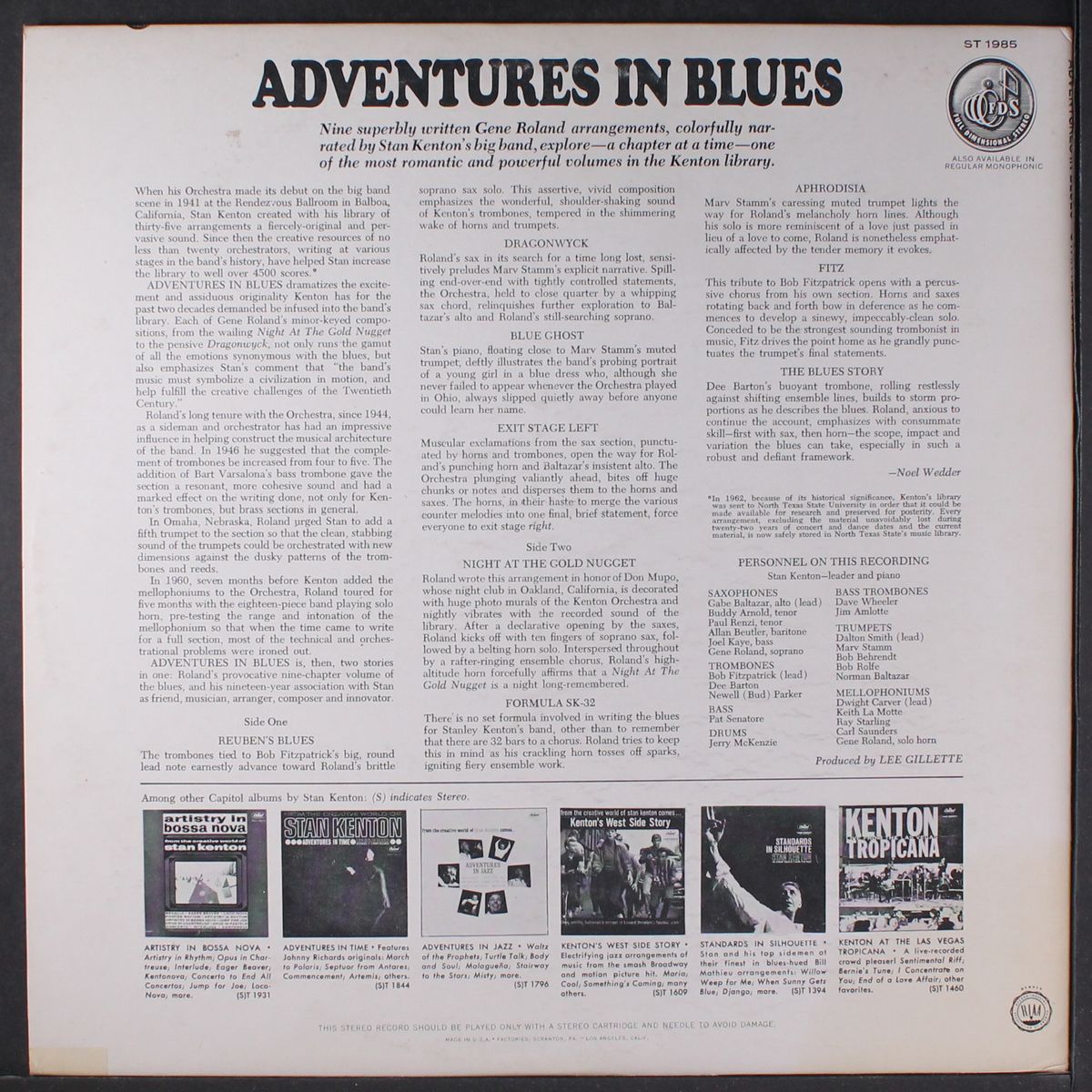 adventures in blues by STAN KENTON