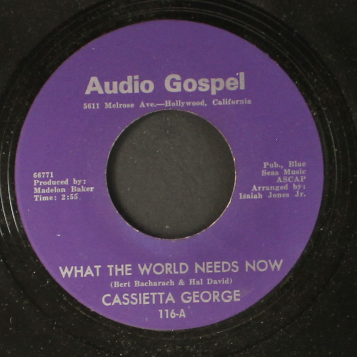 what the world need now / walk in love by CASSIETTA GEORGE