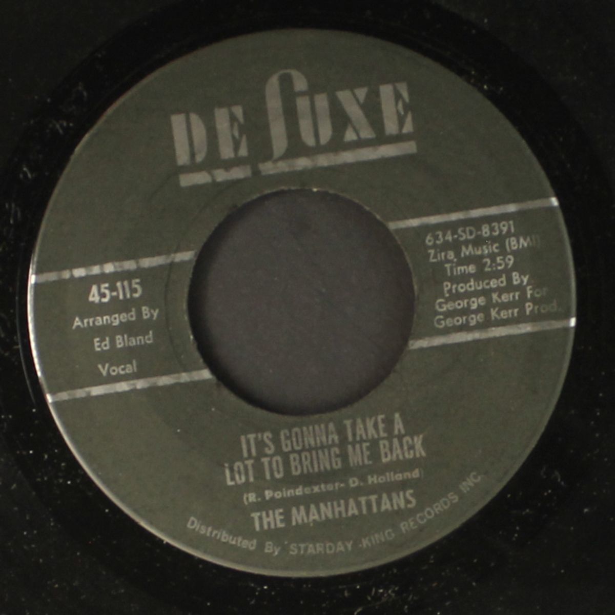 give him up / it's gonna take a lot to bring me back by MANHATTANS