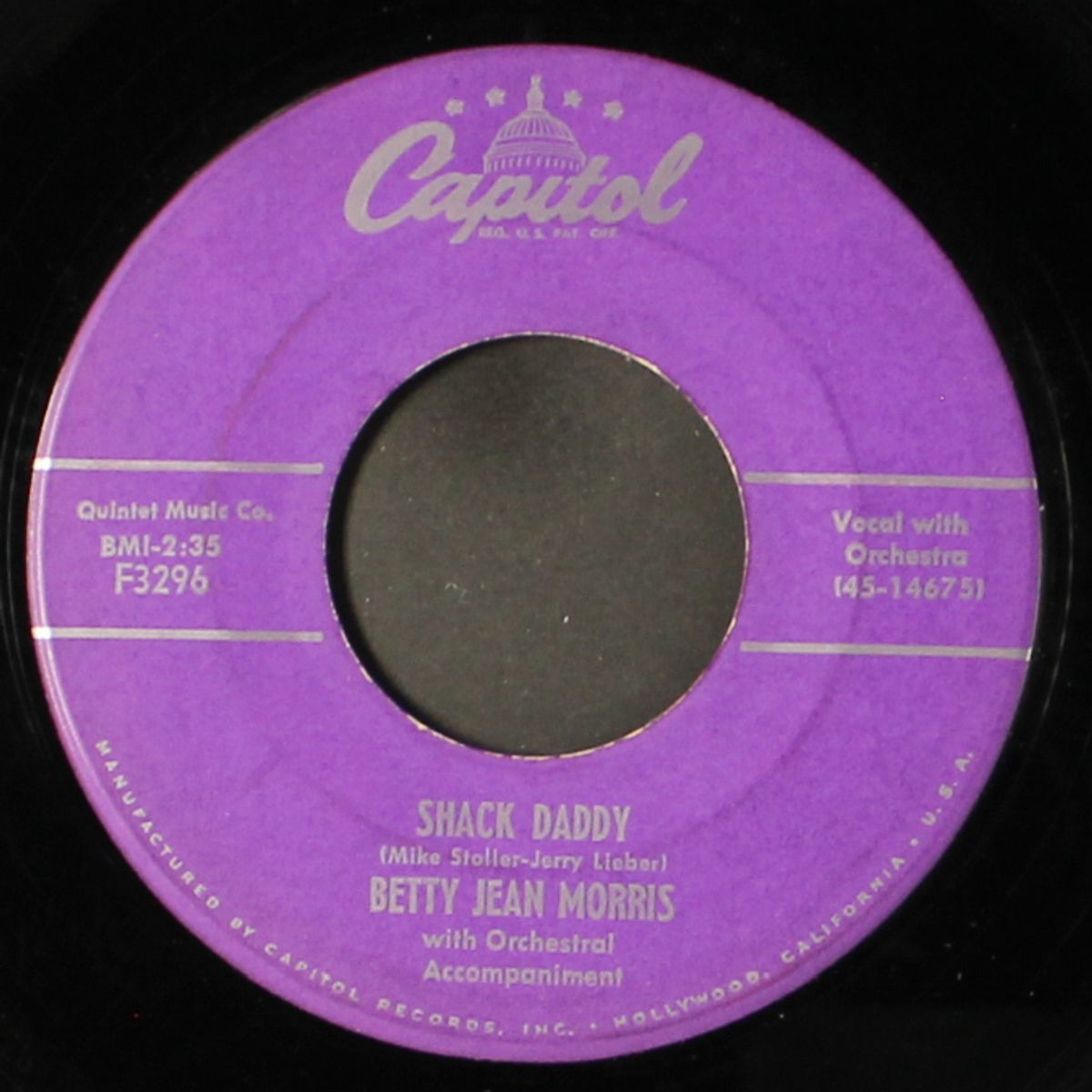 i ain't gonna mambo / shack daddy by BETTY JEAN MORRIS