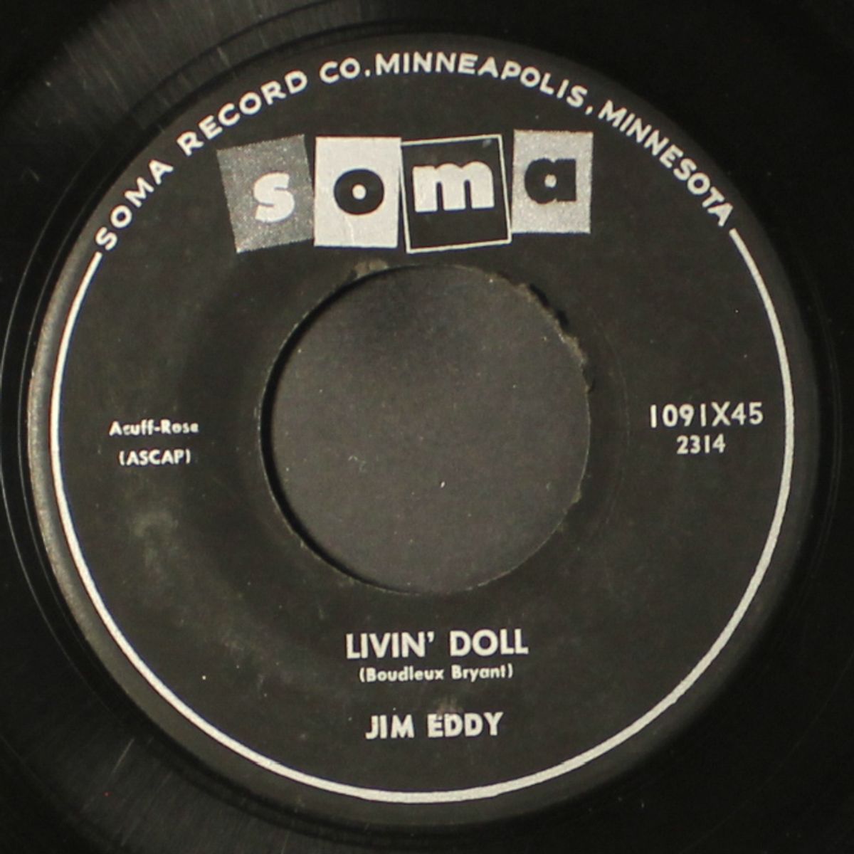 livin' doll / something happened by JIM EDDY
