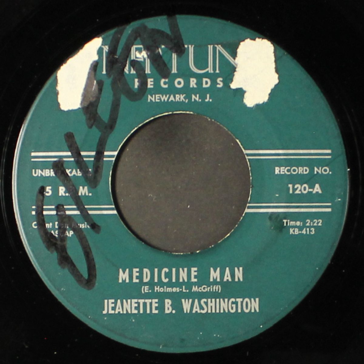 medicine man / tears fall by JEANETTE B. WASHINGTON