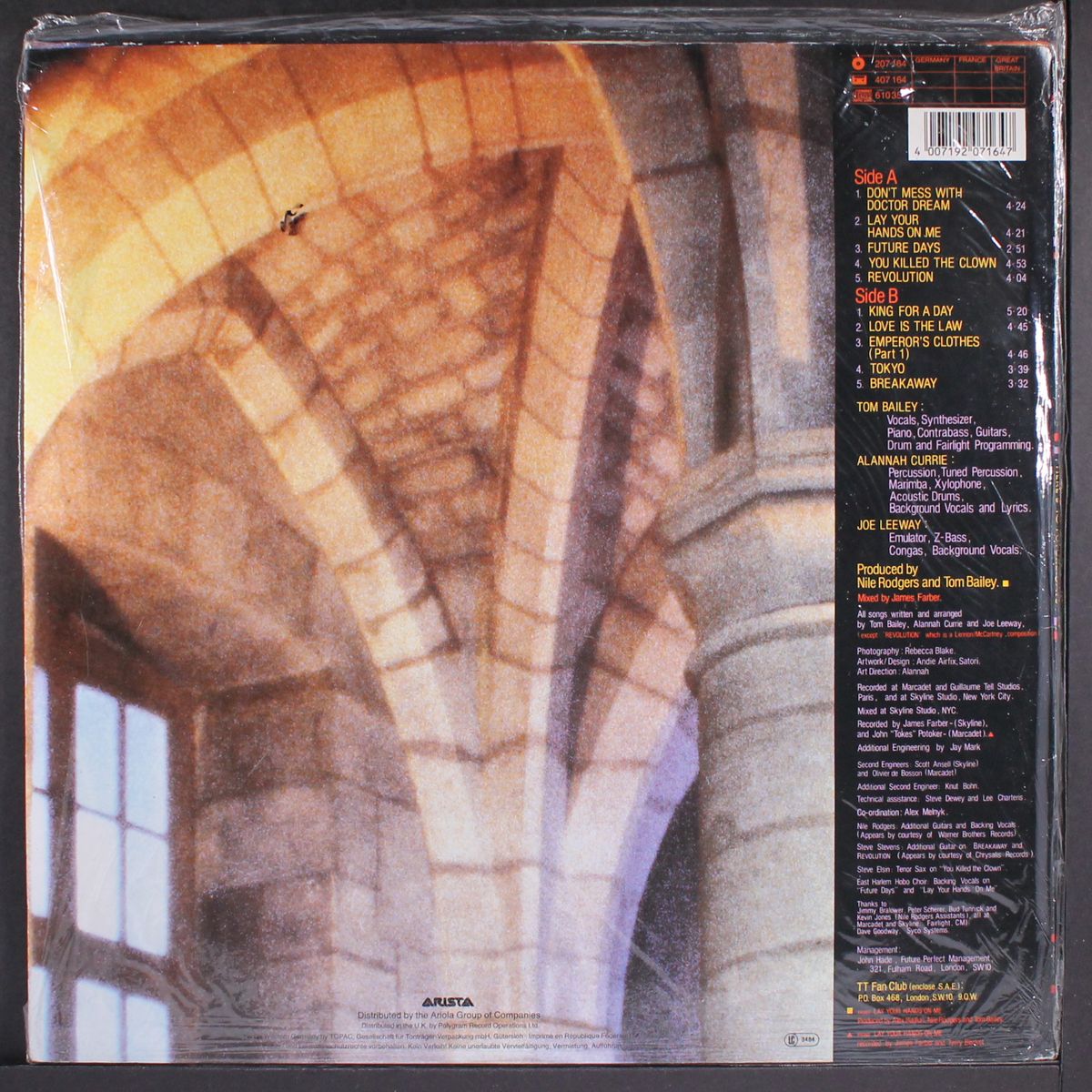 here's to future days by THOMPSON TWINS