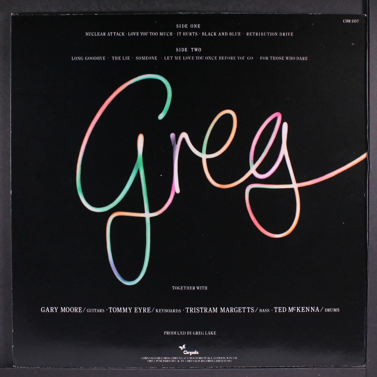 greg lake by GREG LAKE