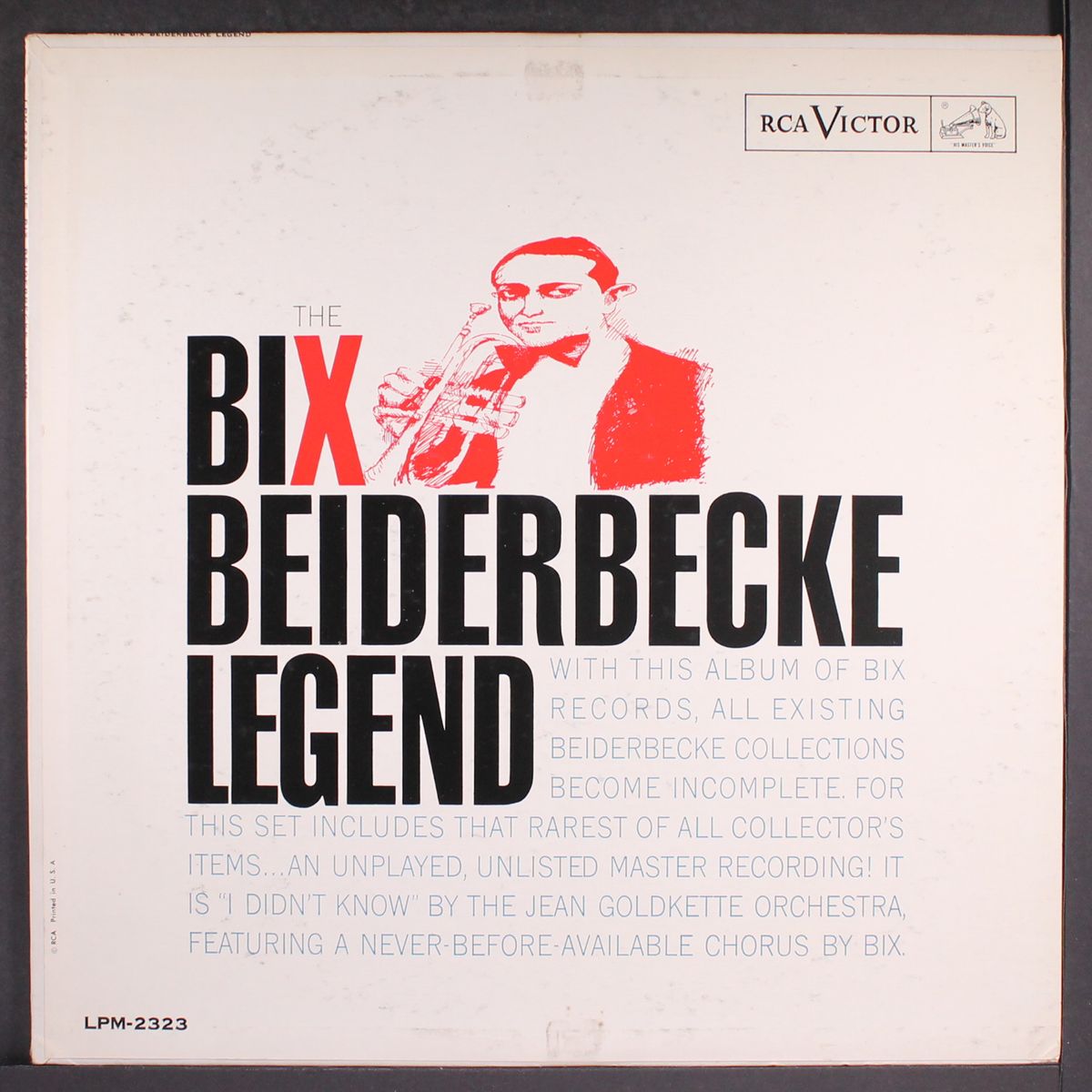 the bix beiderbecke legend by BIX BEIDERBECKE