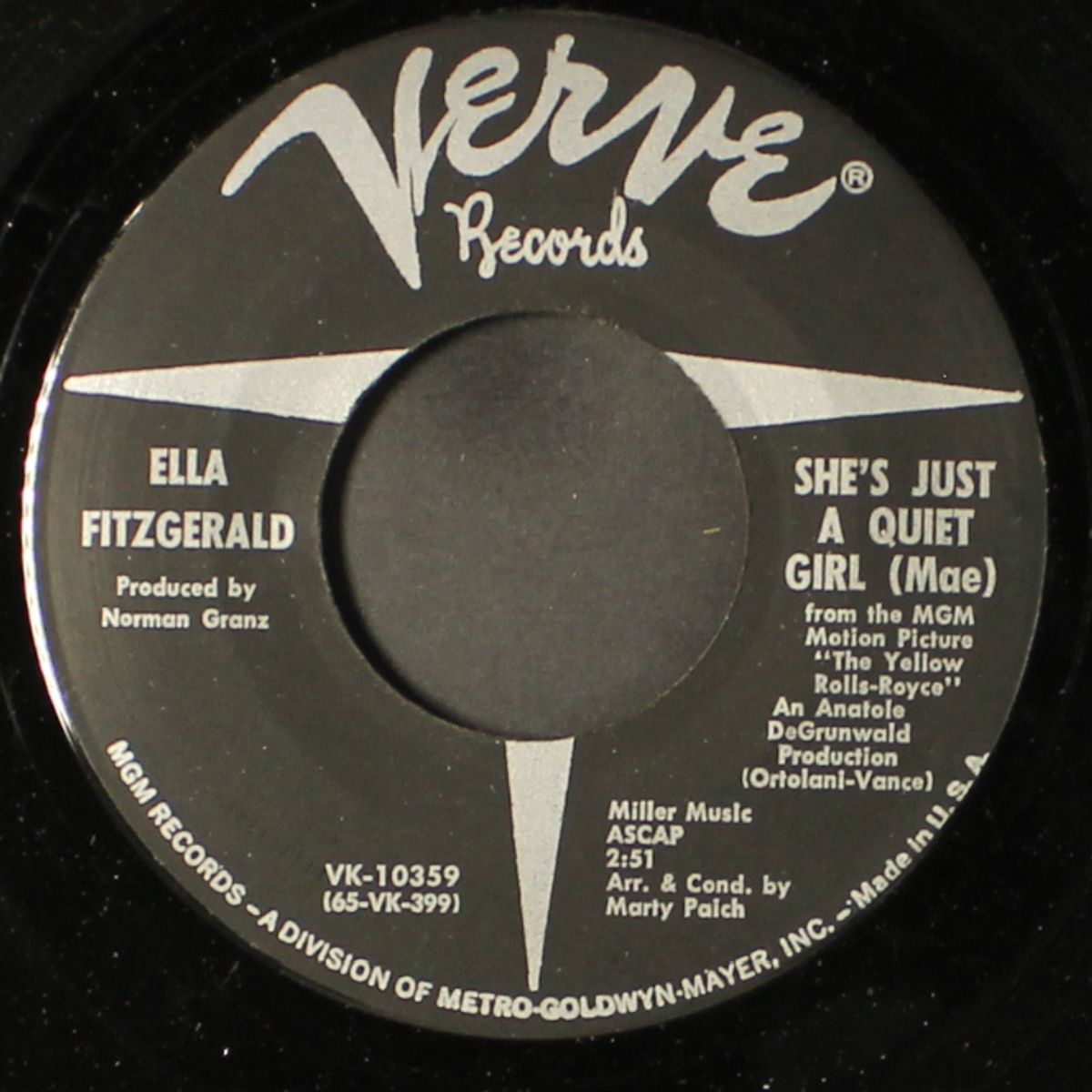 she's just a quiet girl / we three by ELLA FITZGERALD