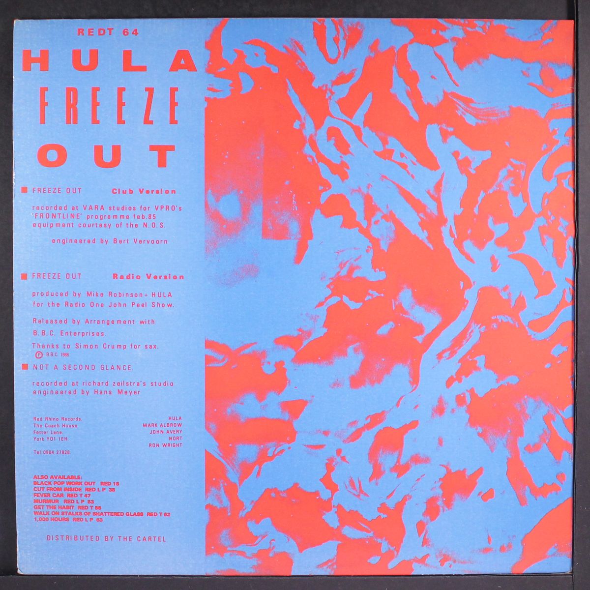 freeze out / not a second glance by HULA
