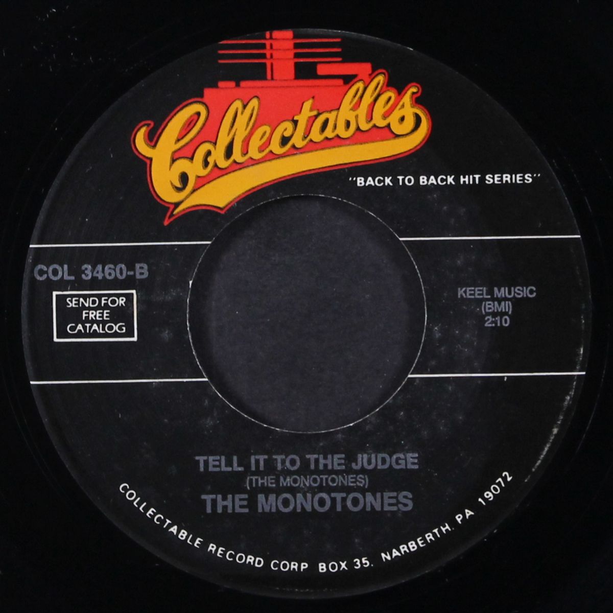 the legend of sleepy hollow / tell it to the judge by MONOTONES