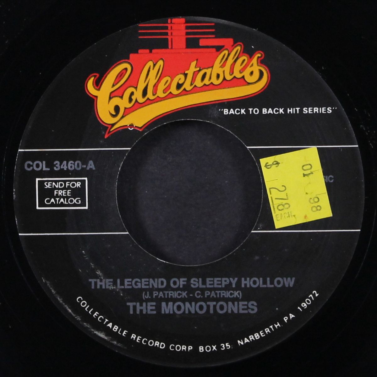 the legend of sleepy hollow / tell it to the judge by MONOTONES