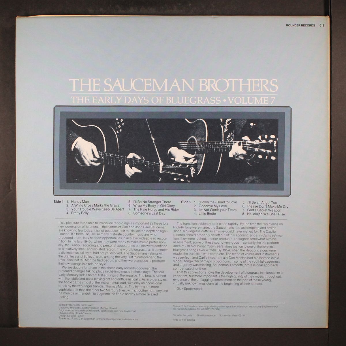 the early days of bluegrass, vol. 7 by SAUCEMAN BROTHERS