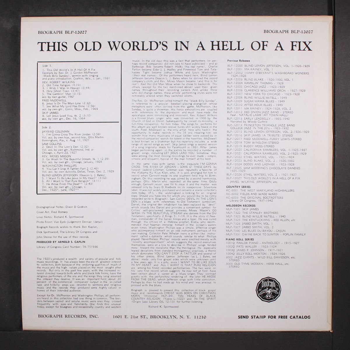 this old world's in a hell of a fix by VARIOUS