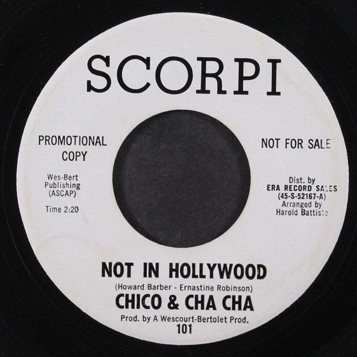 not in hollywood by CHICO & CHA CHA