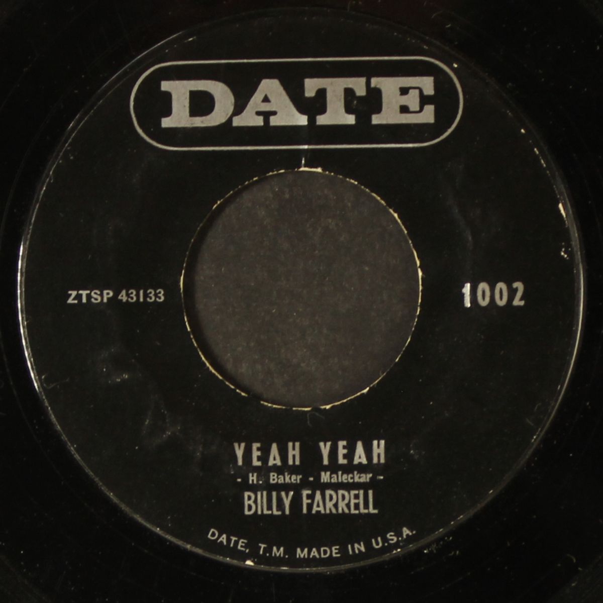 yeah yeah / someday by BILLY FARRELL