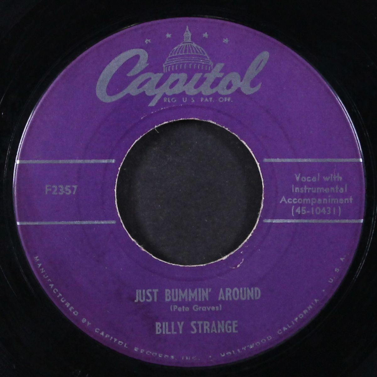 just bummin' around / new carroll country blues by BILLY STRANGE