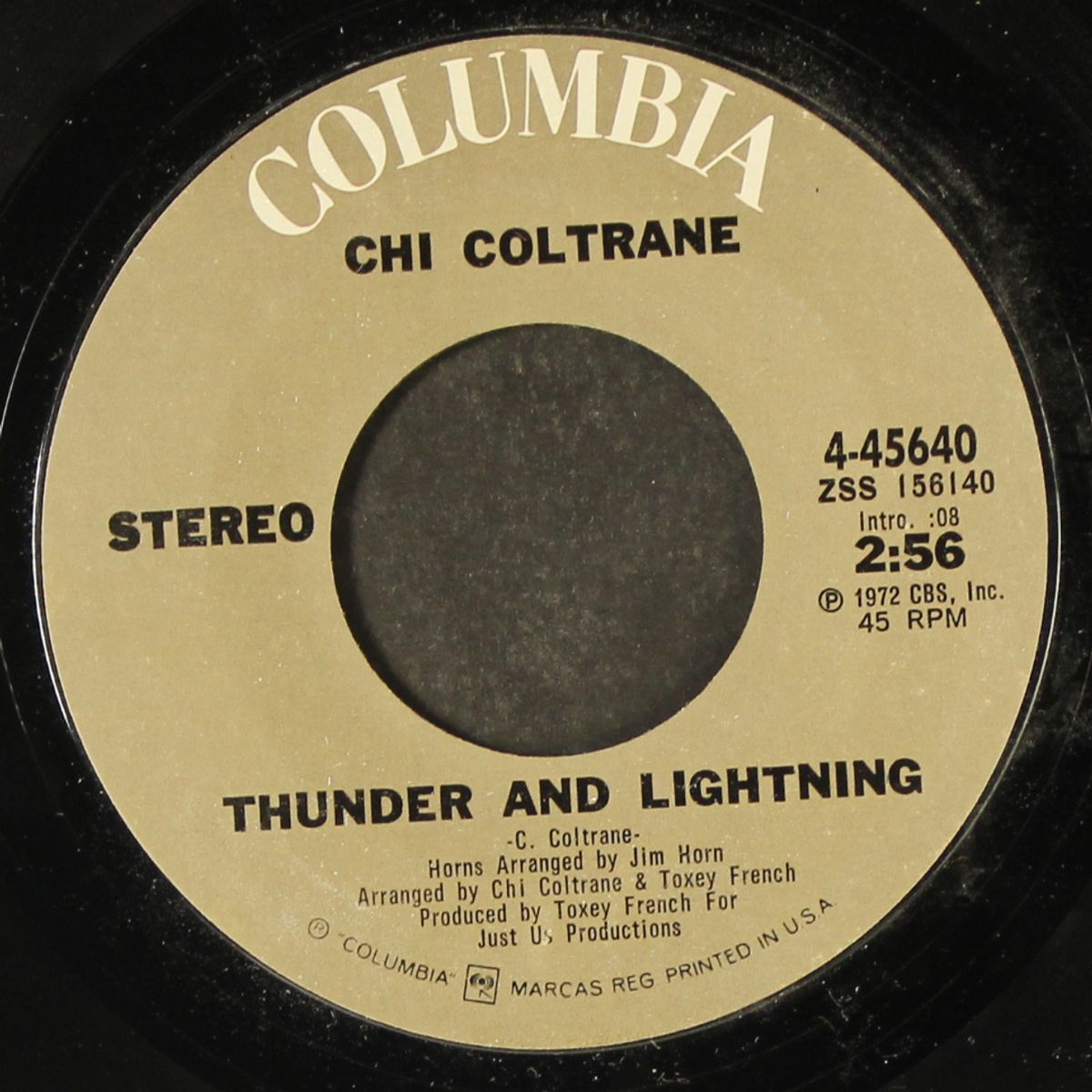 thunder and lightning by CHI COLTRANE