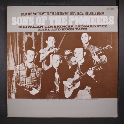 SONS OF THE PIONEERS