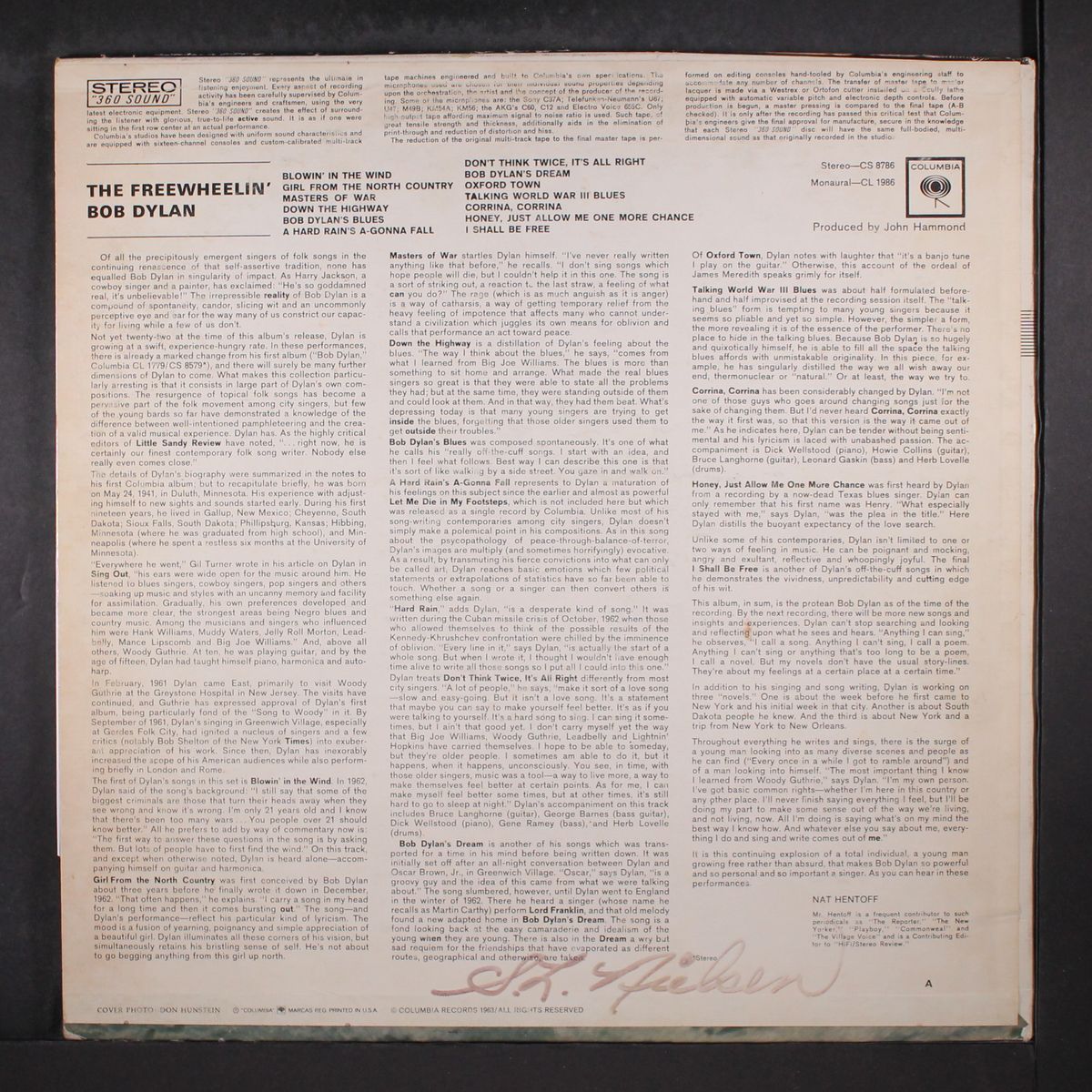 the freewheelin' bob dylan by BOB DYLAN