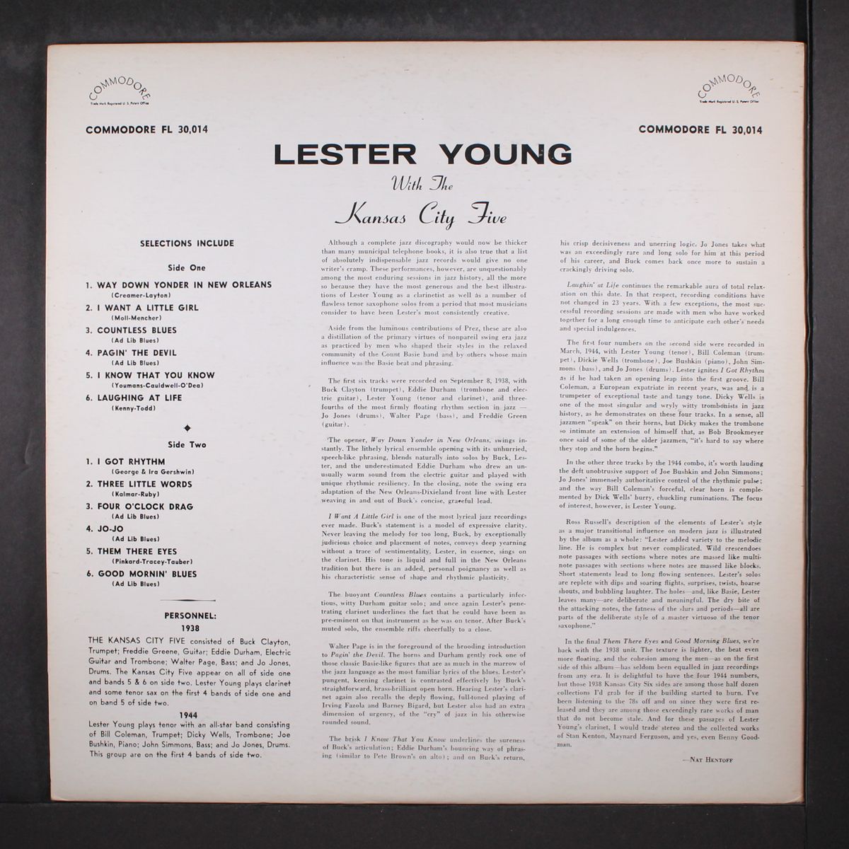 and the kansas city 5 by LESTER YOUNG