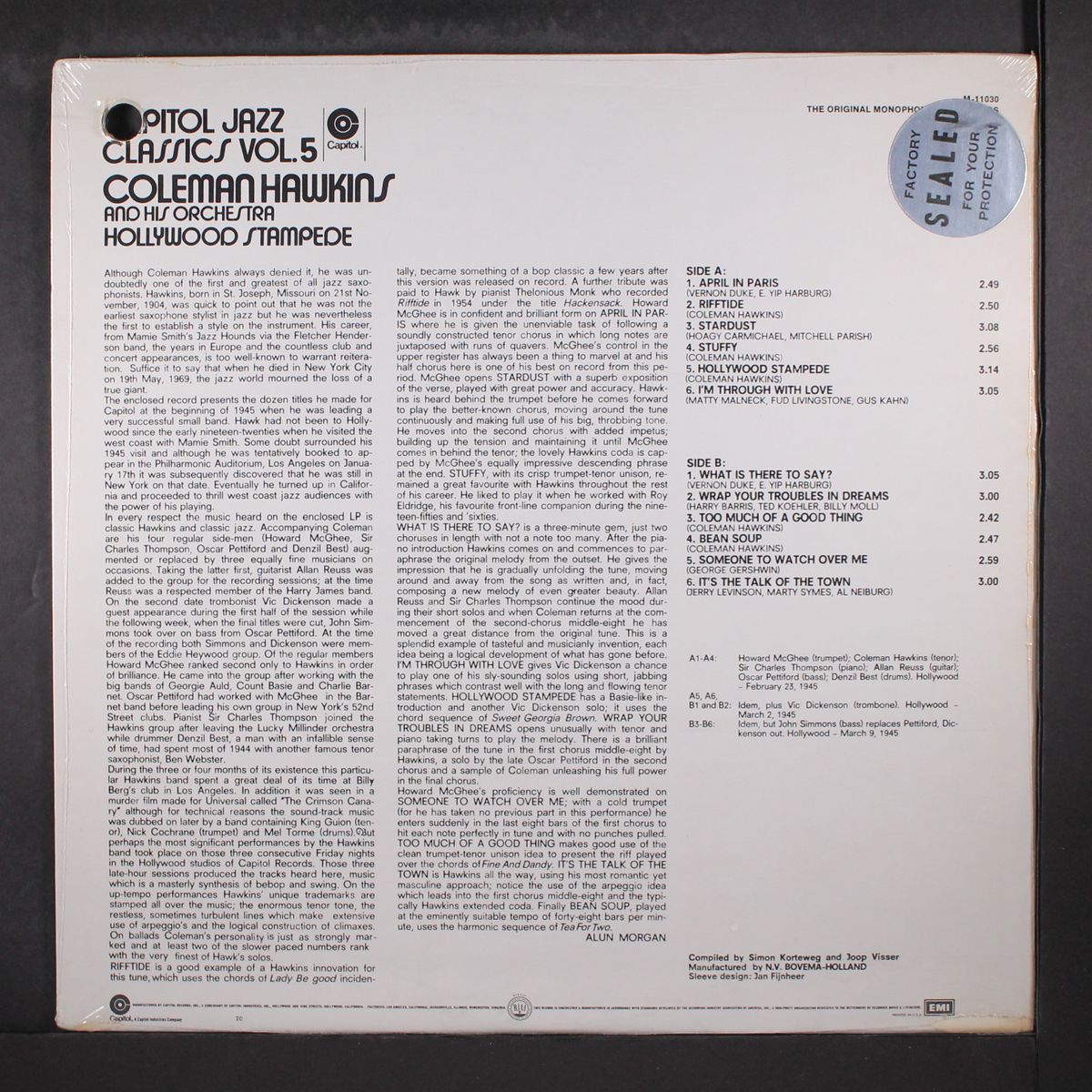 hollywood stampede by COLEMAN HAWKINS