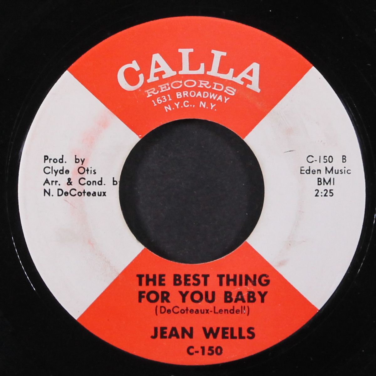 try me and see / the best thing for you baby by JEAN WELLS