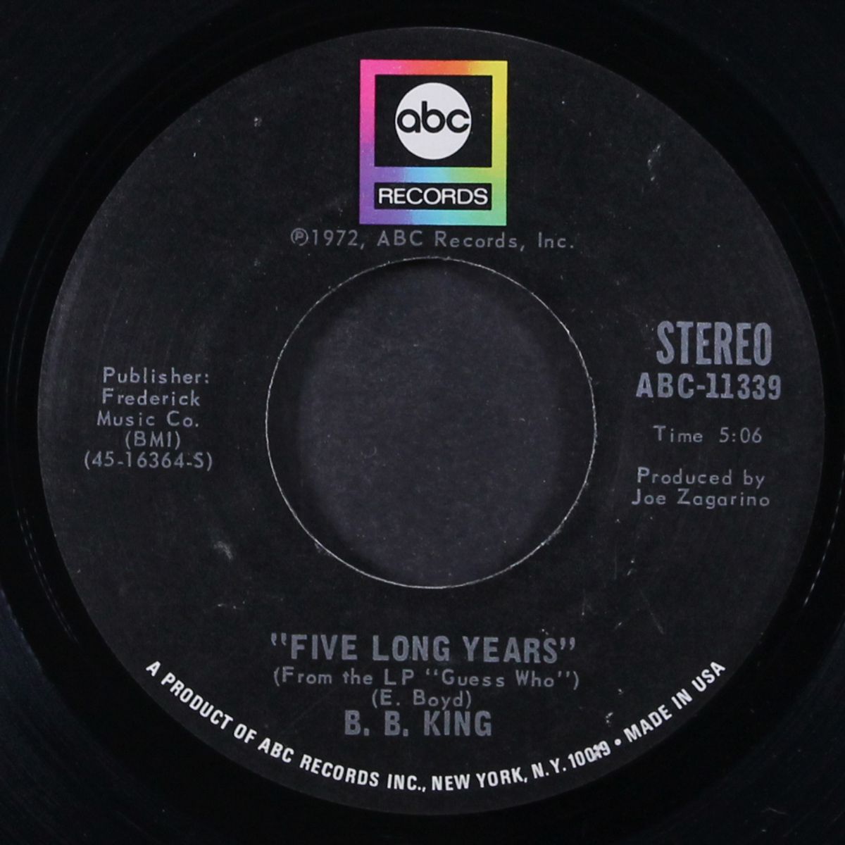 summer in the city / five long years by B.B. KING
