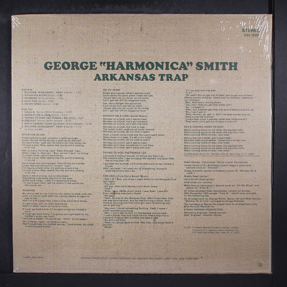 arkansas trap by GEORGE 'HARMONICA' SMITH