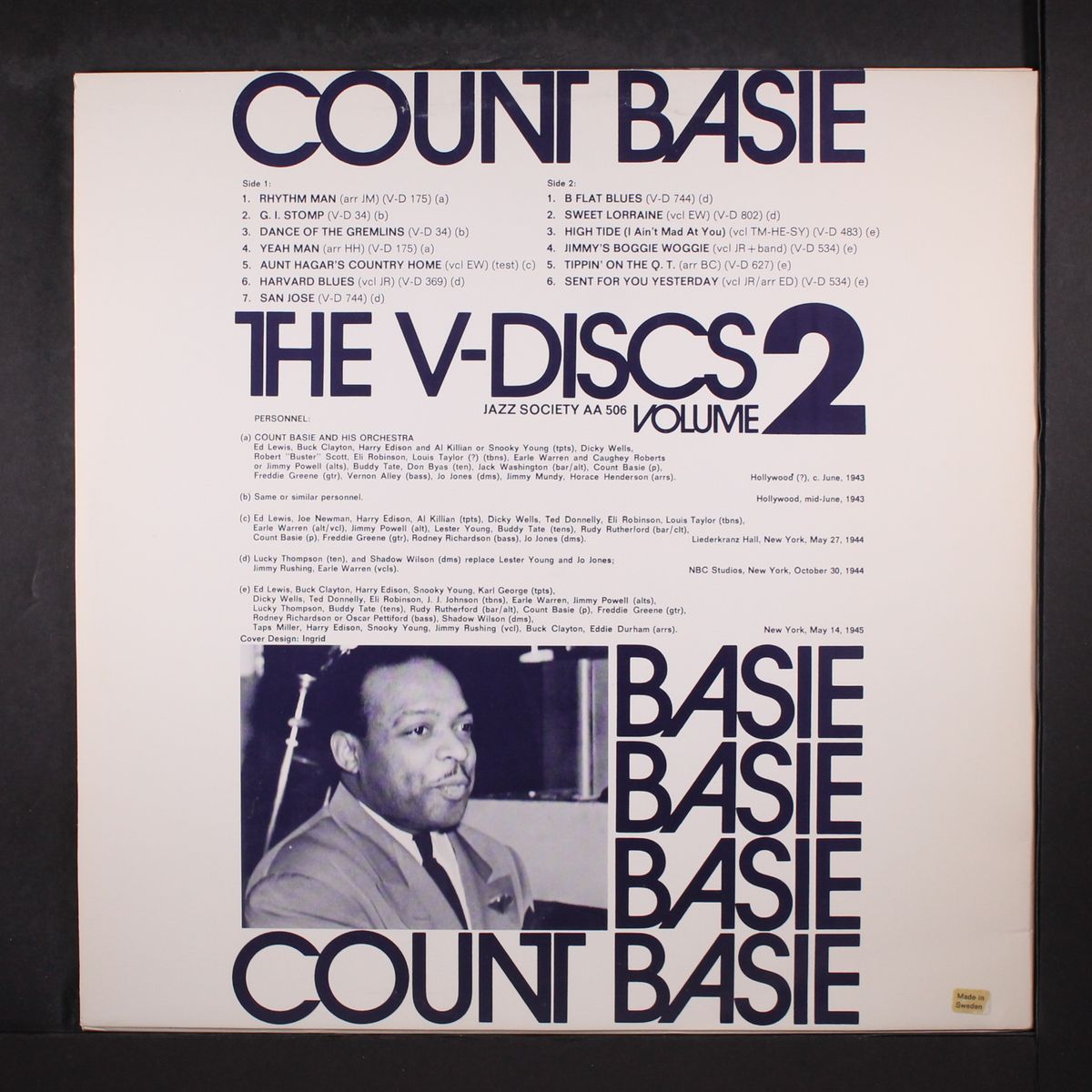 the v-discs, vol. 2 by COUNT BASIE