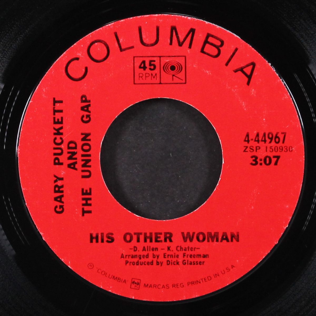 this girl is a woman now / his other woman by GARY PUCKETT & UNION GAP