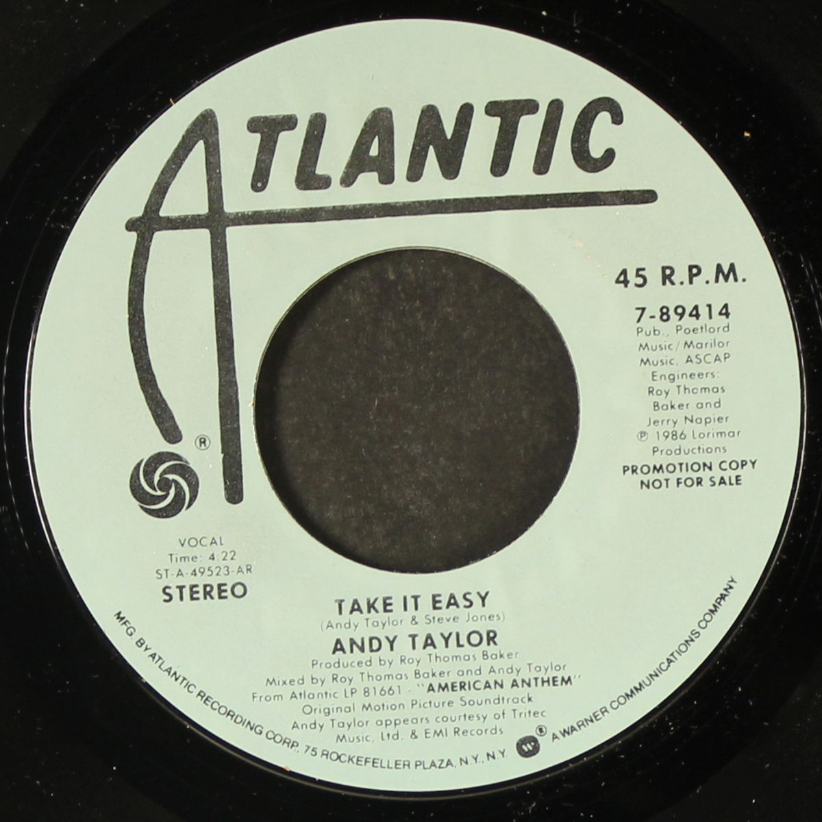 take it easy by ANDY TAYLOR