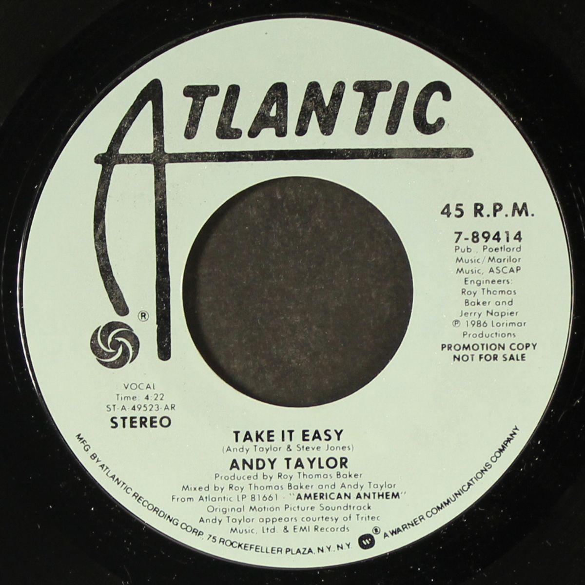 take it easy by ANDY TAYLOR