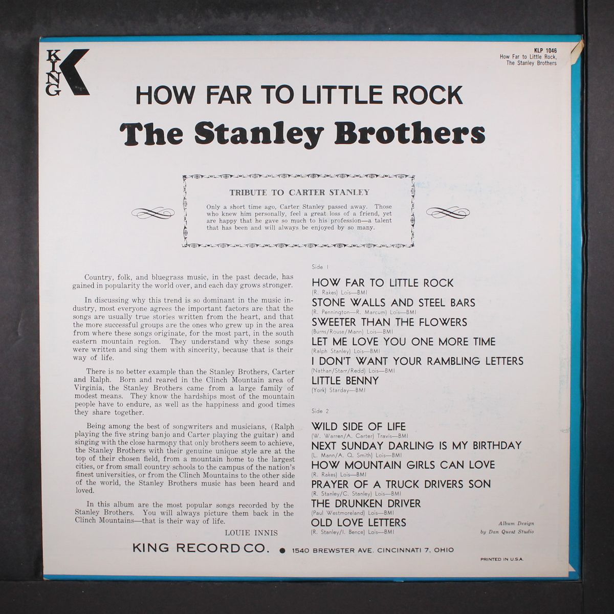 how far to little rock by STANLEY BROTHERS