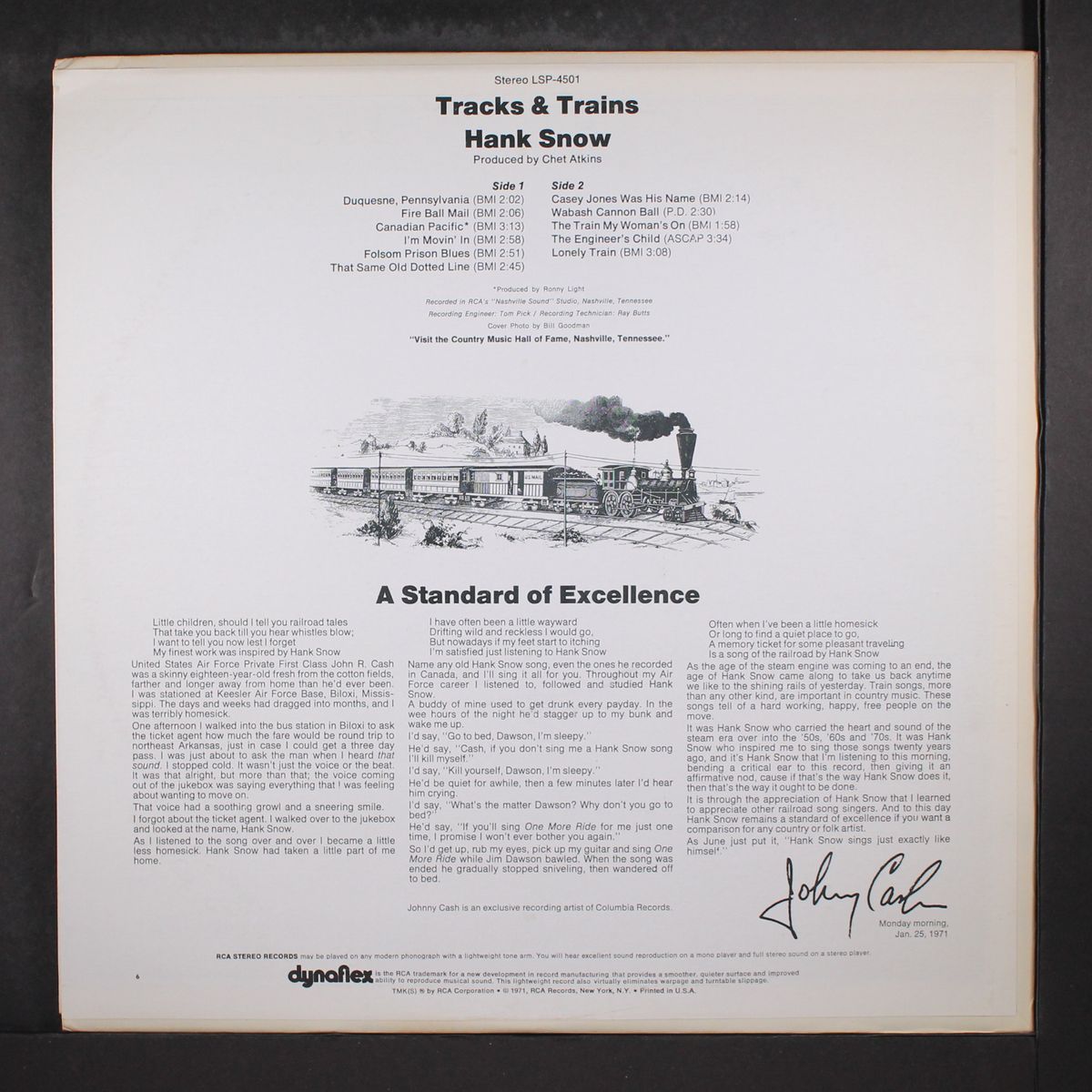 tracks & trains by HANK SNOW