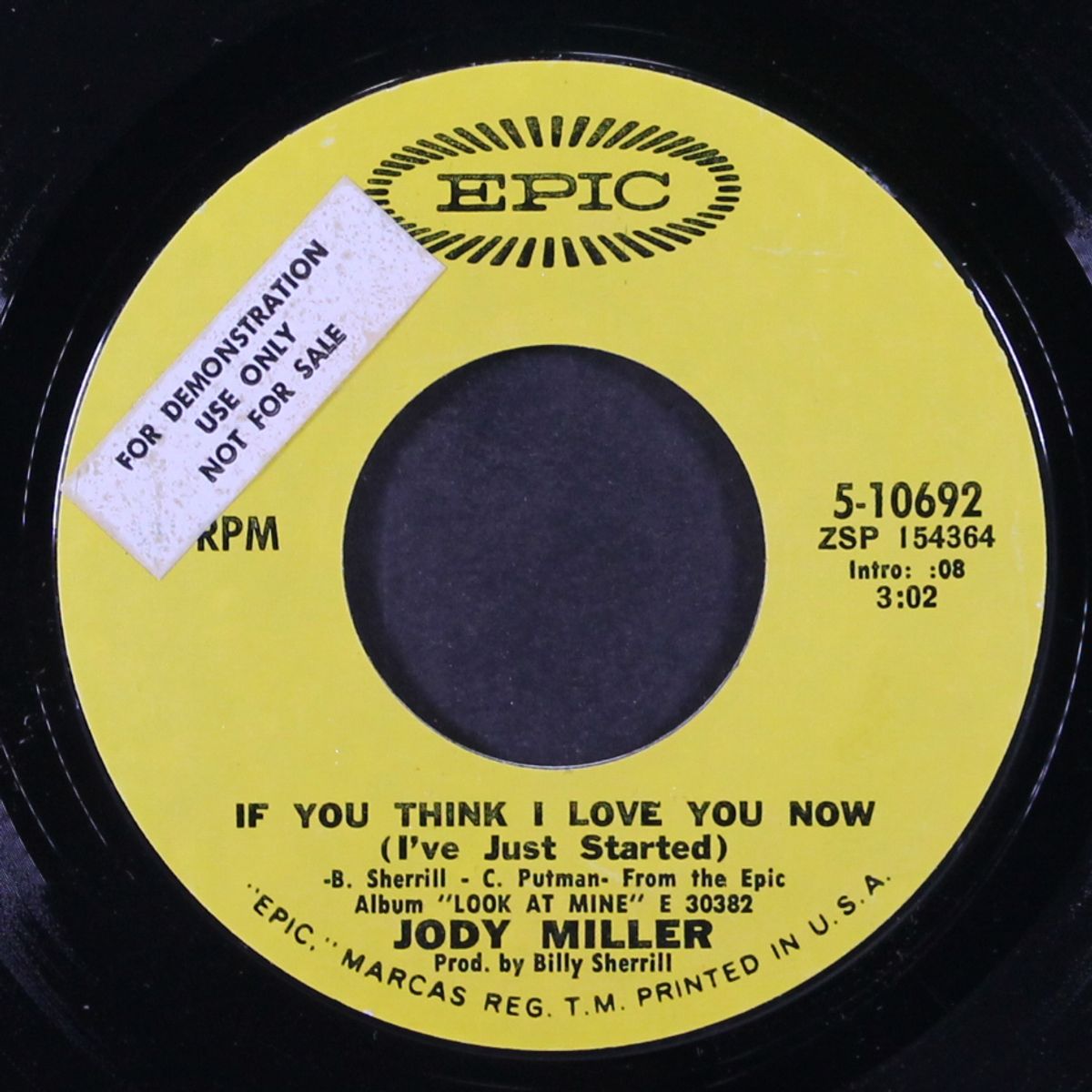 looking out my back door / if you think i love you now by JODY MILLER