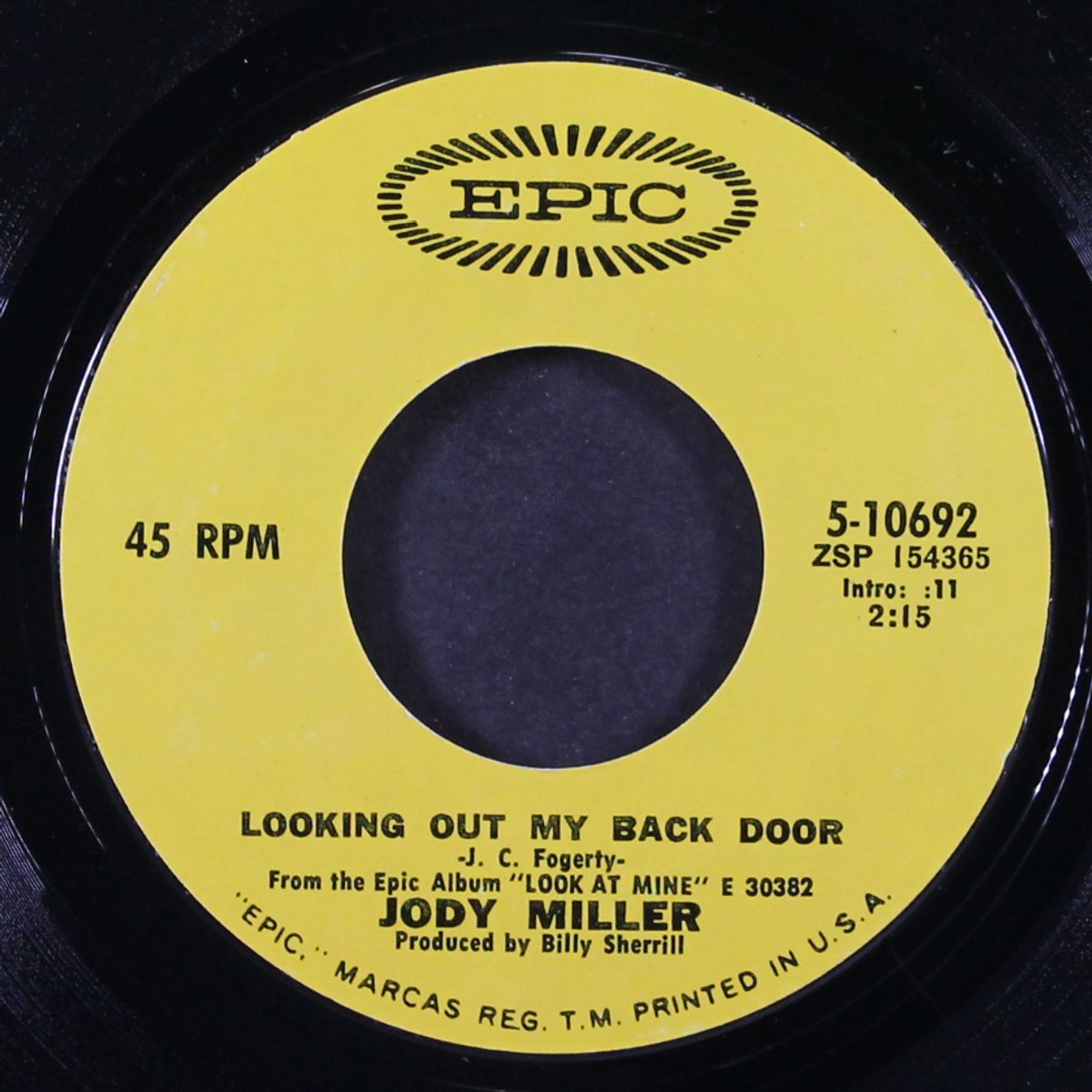 looking out my back door / if you think i love you now by JODY MILLER