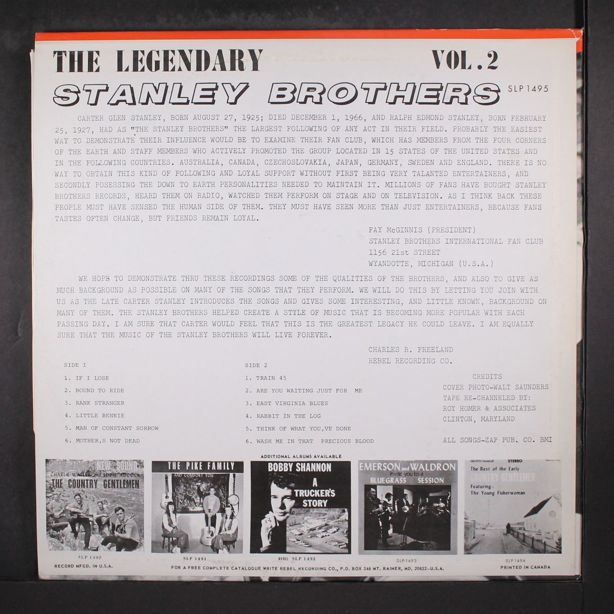 legendary, vol 2 by STANLEY BROTHERS