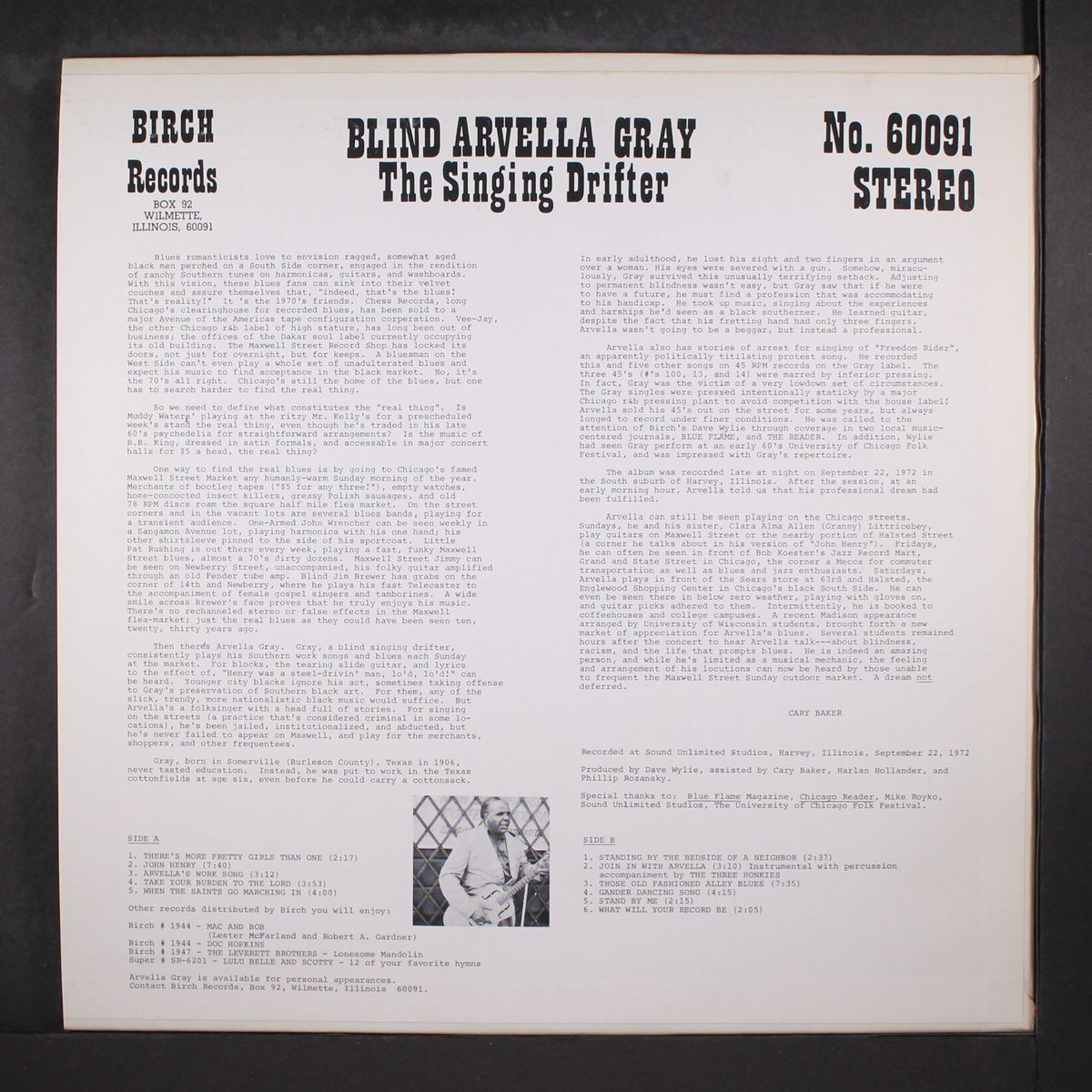 the singing drifter by BLIND ARVELLA GRAY